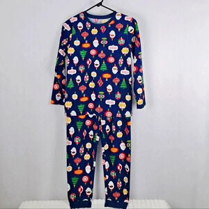 Christmas Pajamas Kid's M (10-12) Multicultural Santa Claus'
